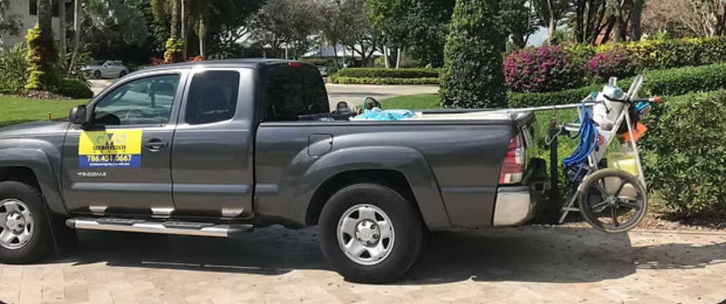 GM&S Procleaners Group service truck ready for a pool visit